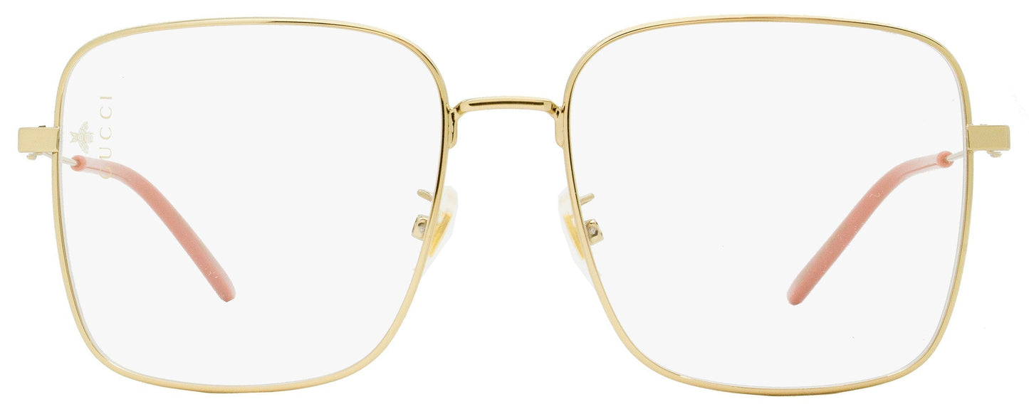Gucci Women's Eyeglasses GG0445O 001 Gold/Pink 56mm