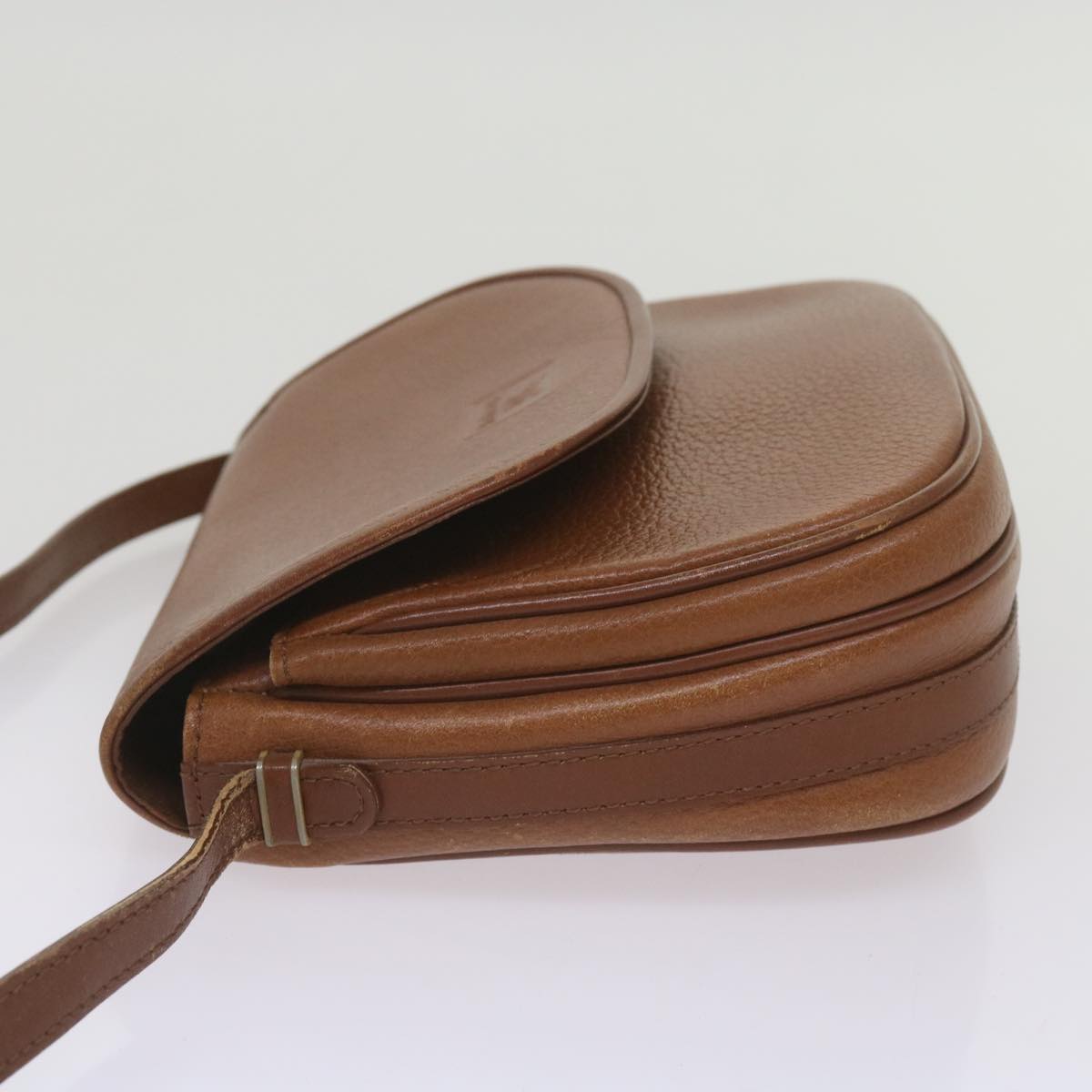 BurberrySs Shoulder Bag Leather Brown Auth ep3582