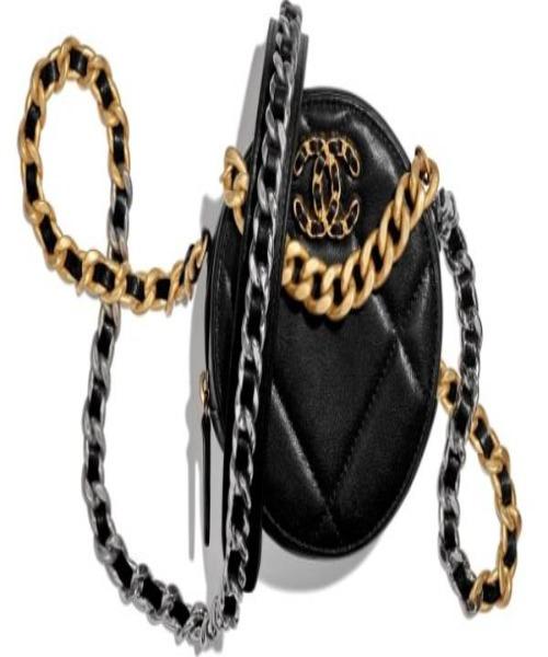 Chanel 19 Clutch With Chain Black