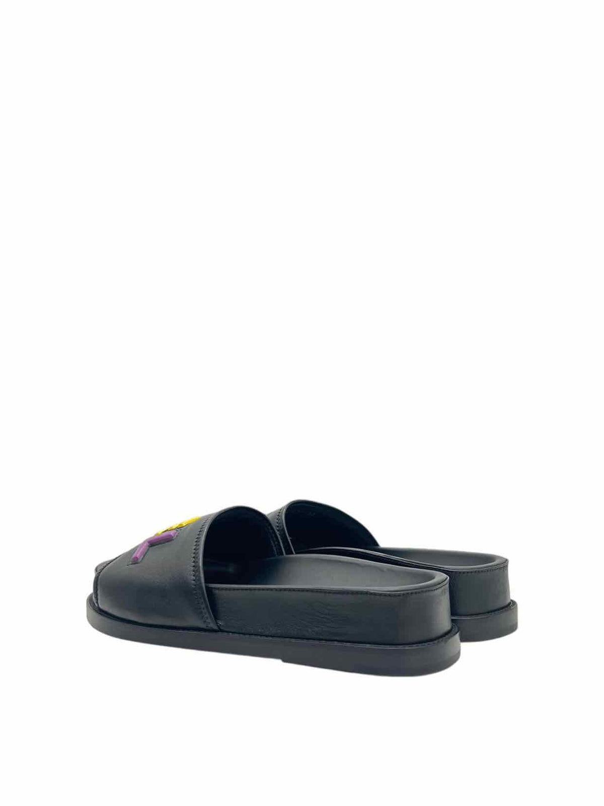 CHANEL Cha-Nel Black Multicolor Size EU 38.5 Sandals