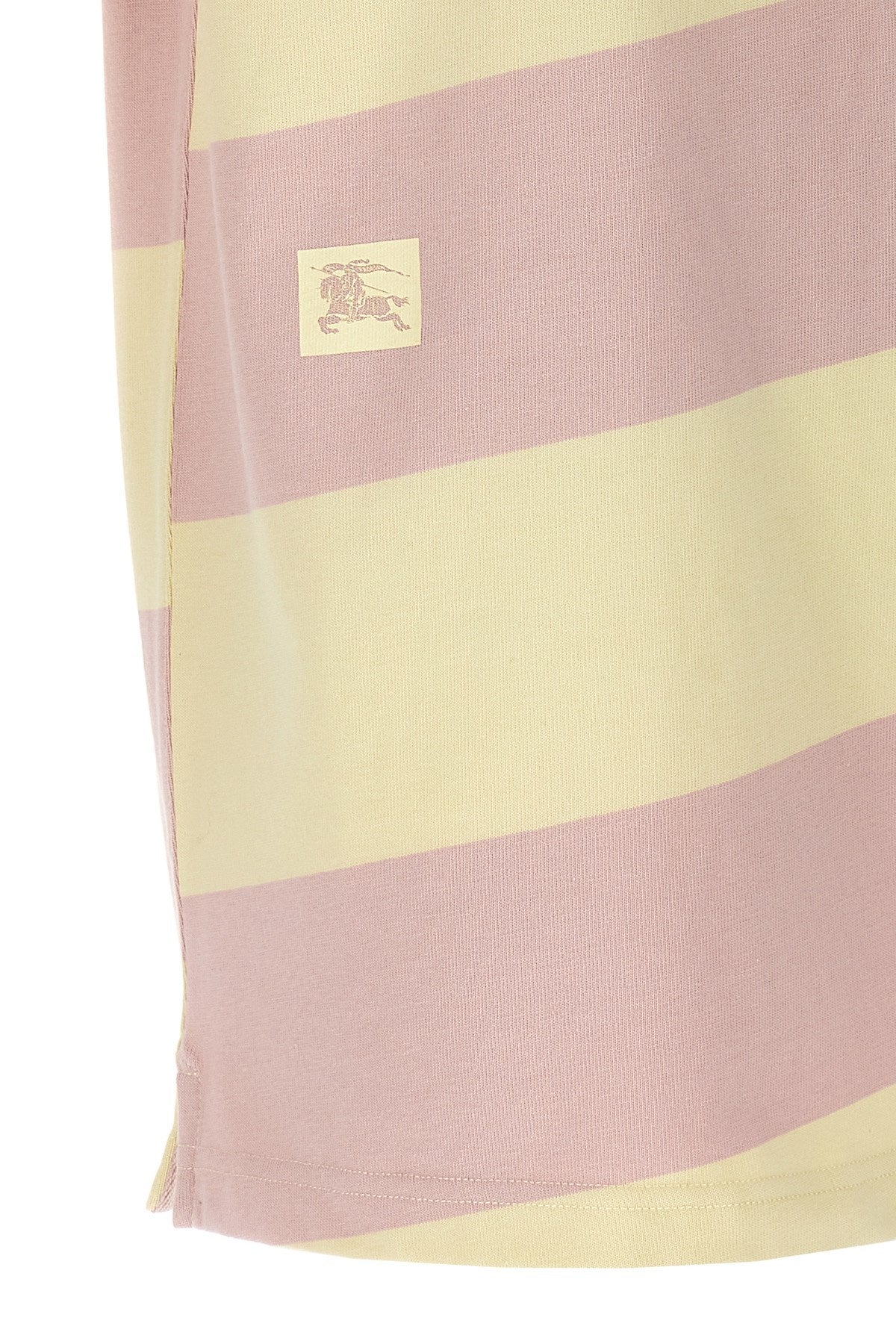Burberry Women Logo Striped Polo Shirt