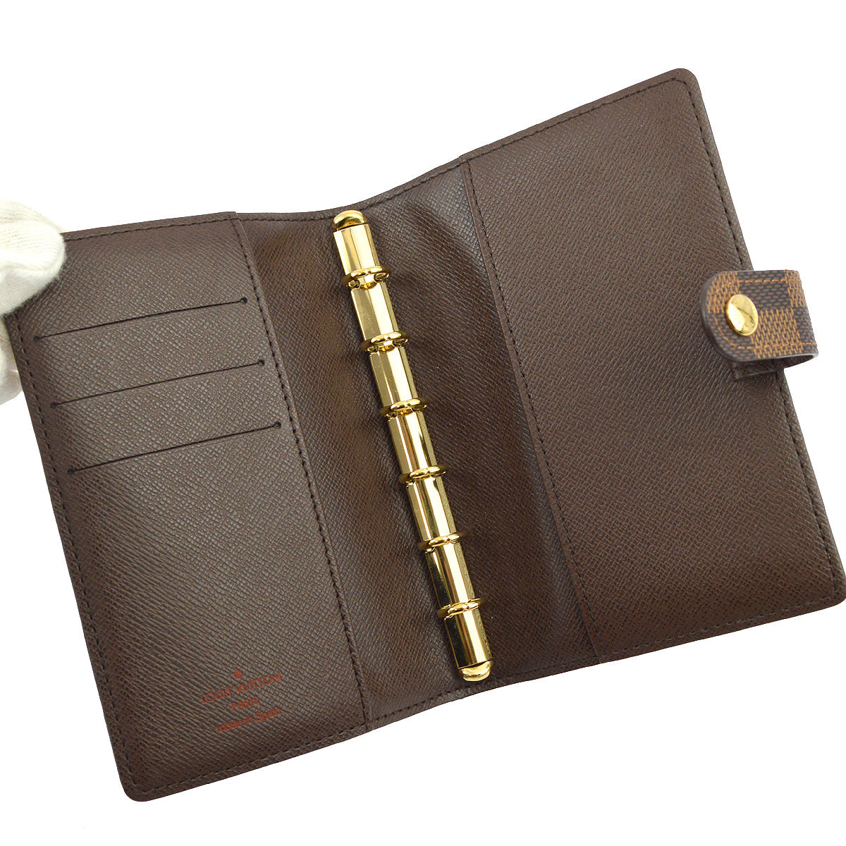 Louis Vuitton 2007 Damier Agenda PM Notebook Cover R20700 Small Good