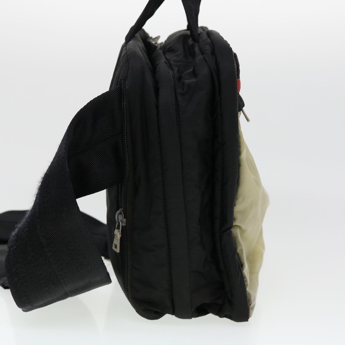 Prada Hand Bag Nylon Black fm2266