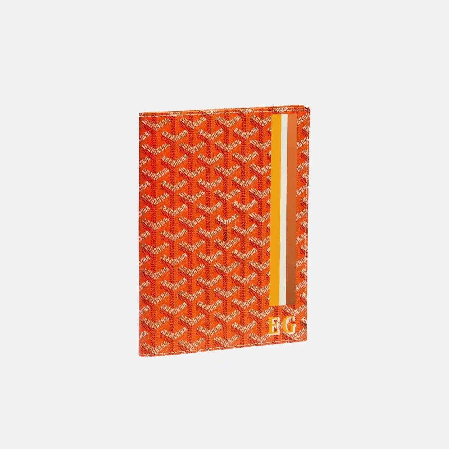 Goyard Castiglione Cover Stripes and Initials, Orange