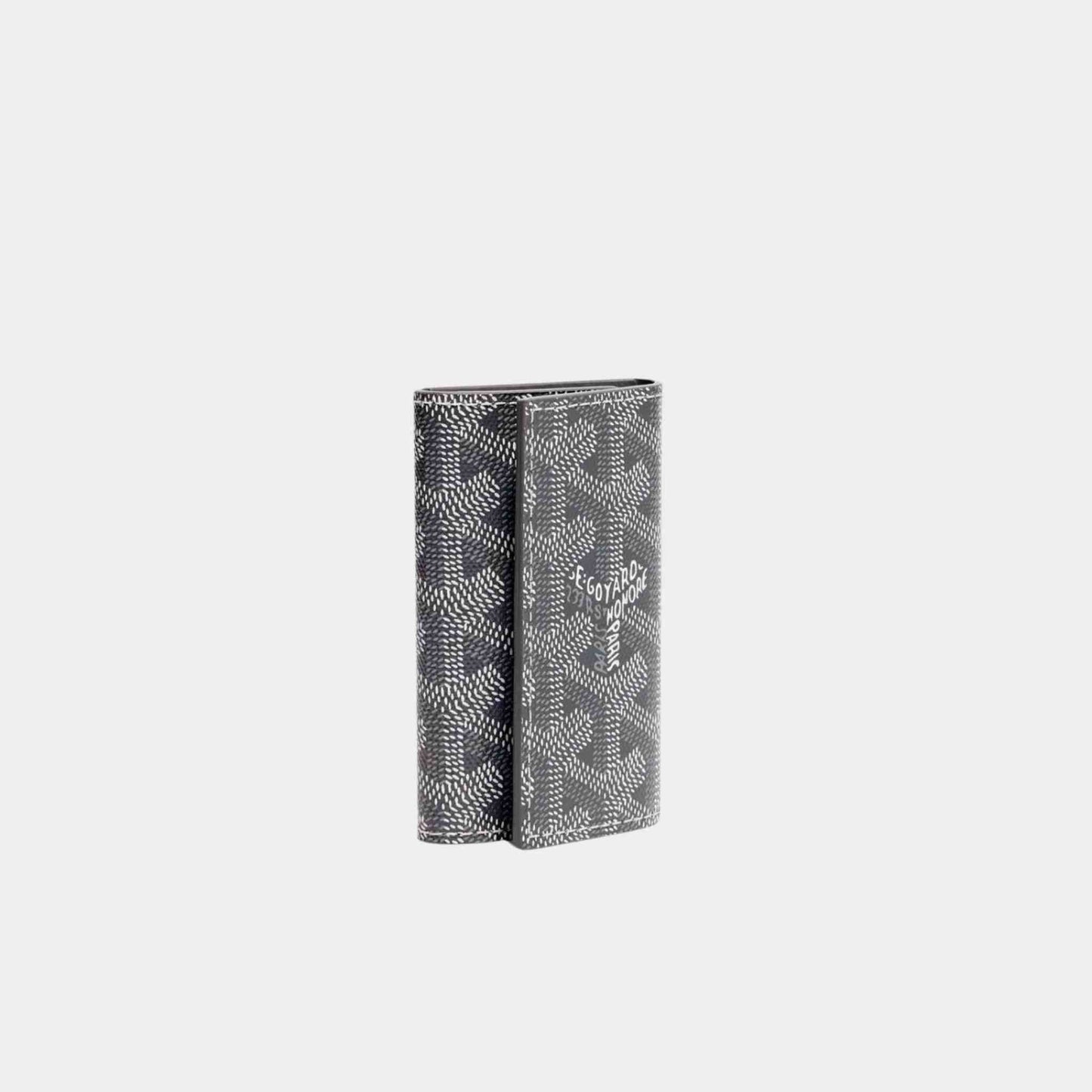 Goyard Saint-Michel Key Ring, Grey, Front