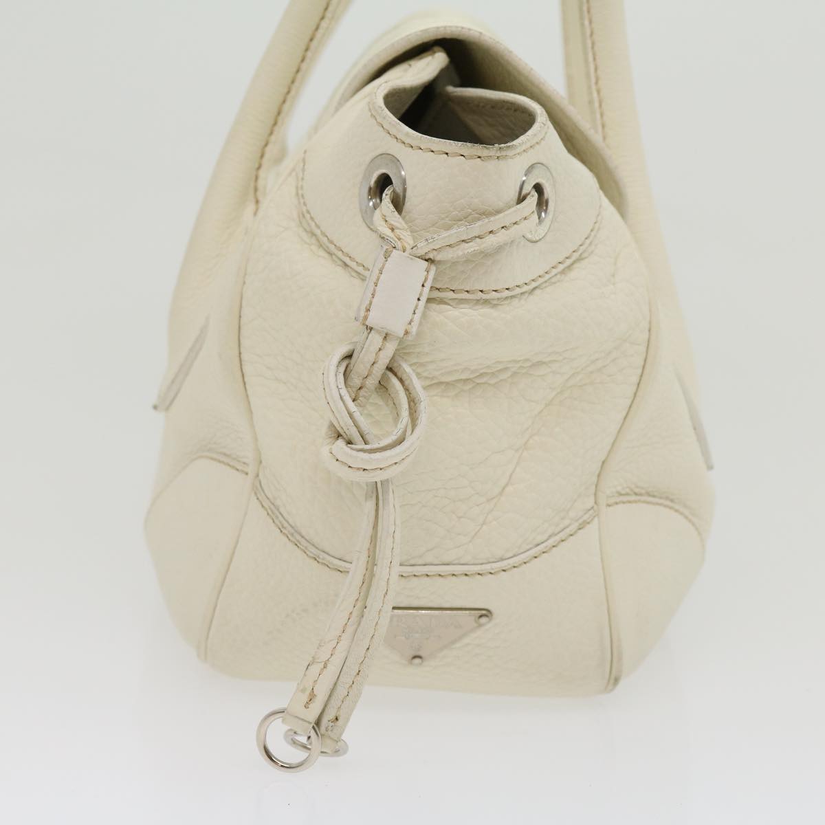 Prada Tote Bag Leather White am2648g