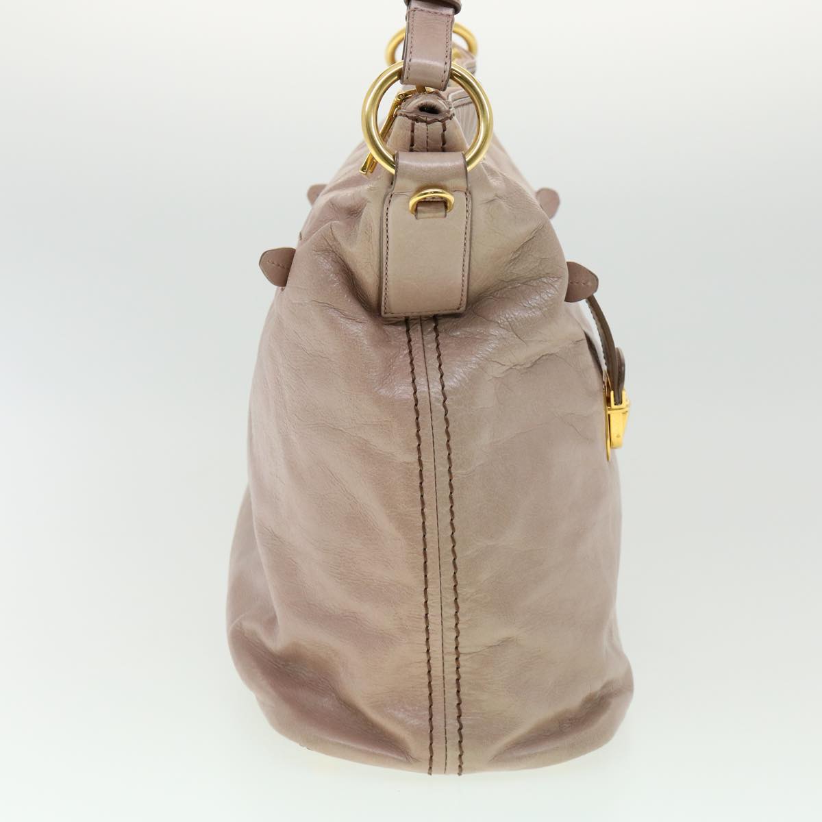 Prada Shoulder Bag Leather Pink am2771g