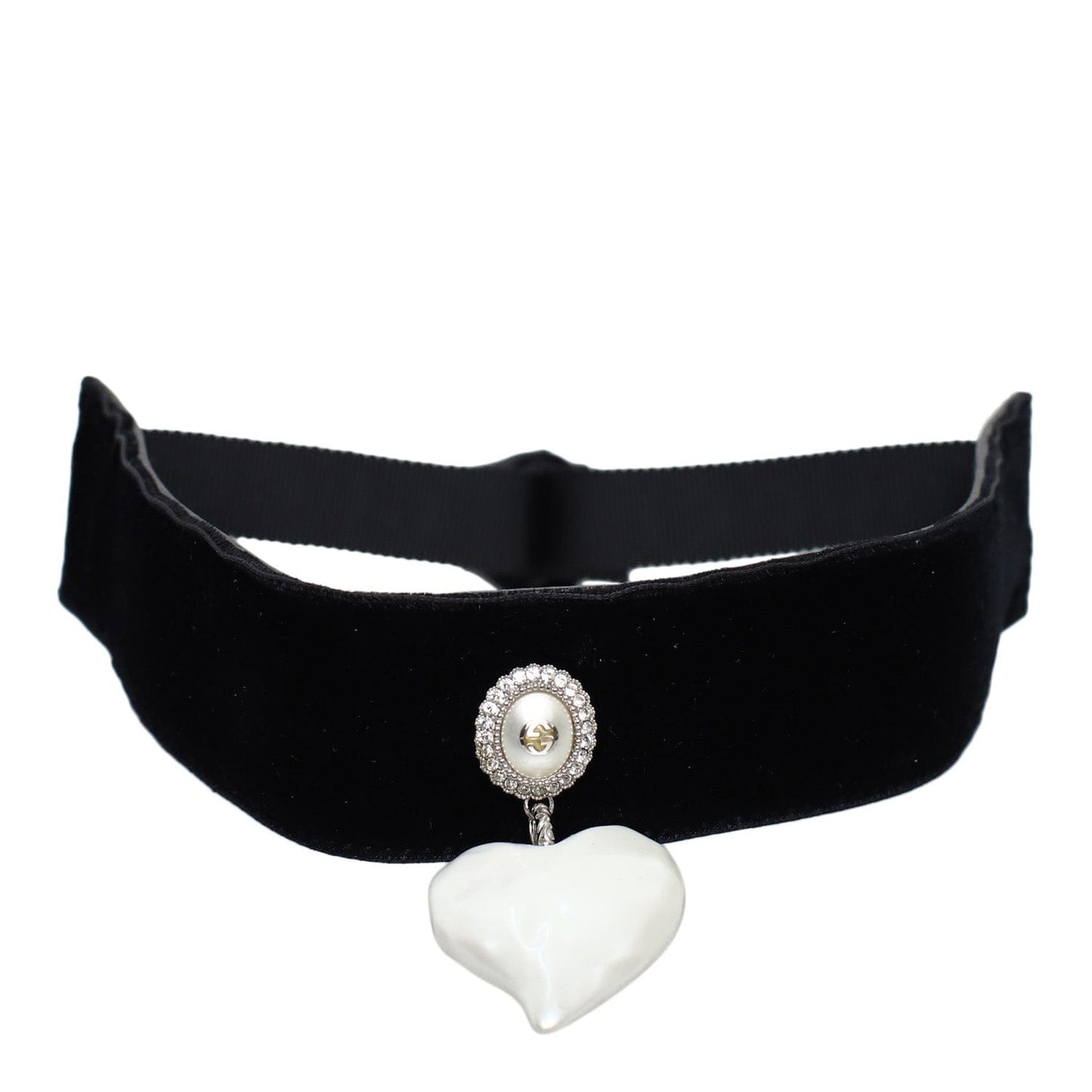 Gucci Heart Velvet Choker