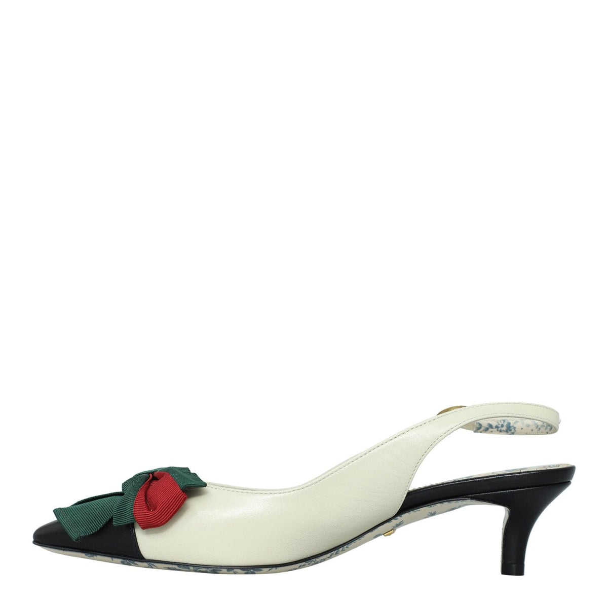 Gucci Malaga Kid Web Bow Jane Low Heel Sling 36