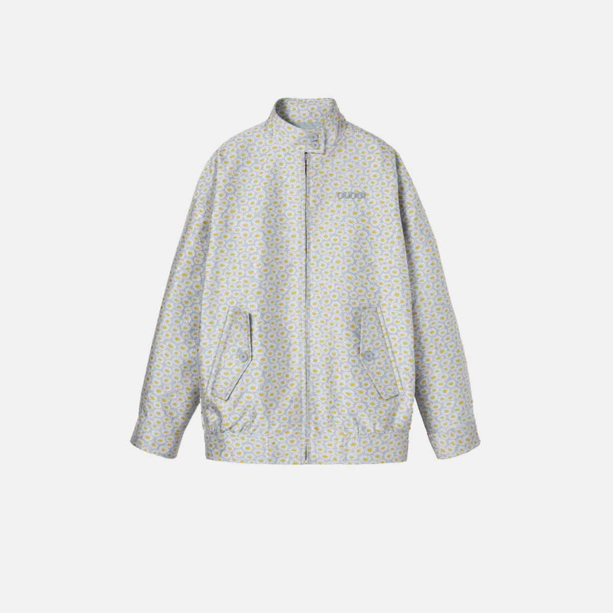 Gucci Silk Blend Floral Jacquard Jacket, Front