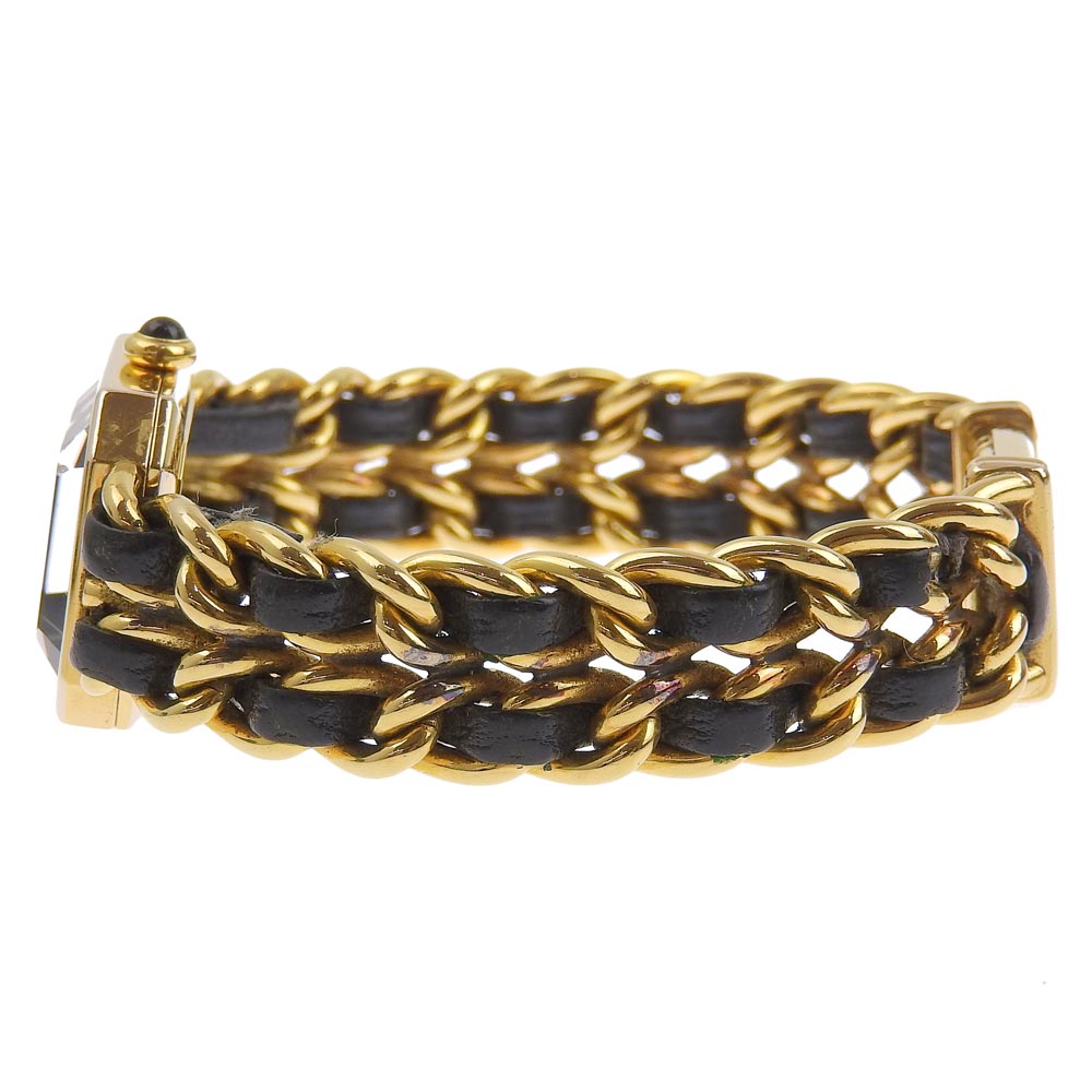 Chanel Premiere L Quartz Watch H0001 Gold Plated