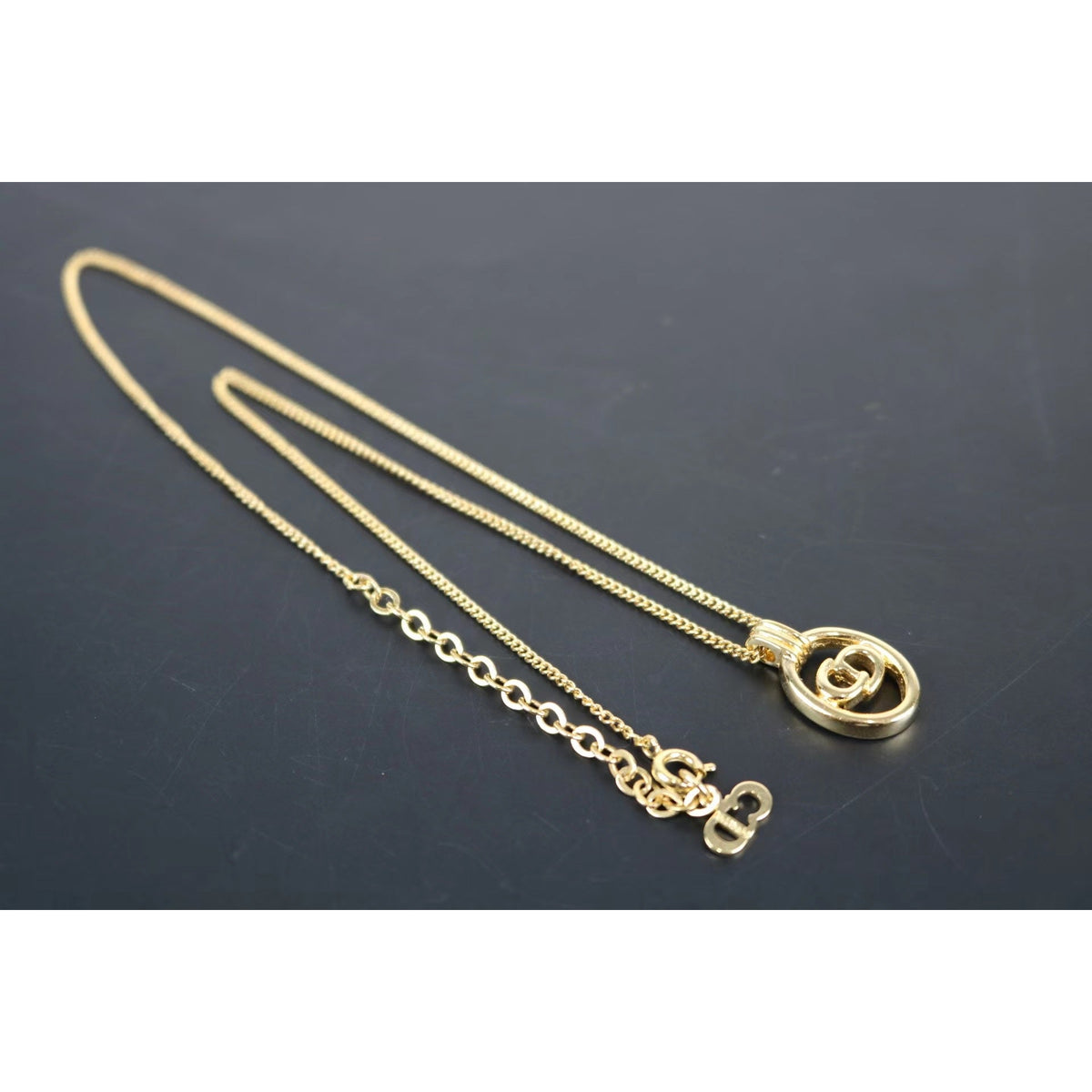 Rank A | Dior CD Necklace 18k Gold Plated |051701