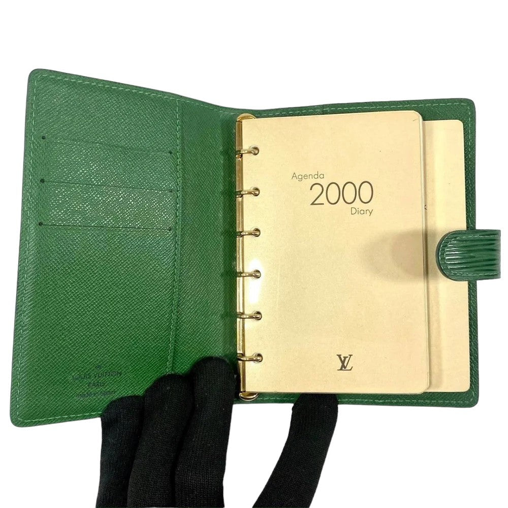 Louis-Vuitton Agenda PM Epi Green GHW