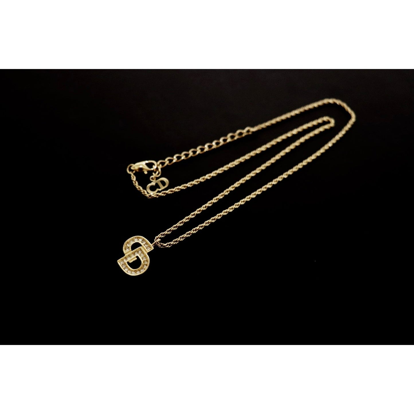 Rank A | Dior CD Necklace 18k Gold Plated |090304