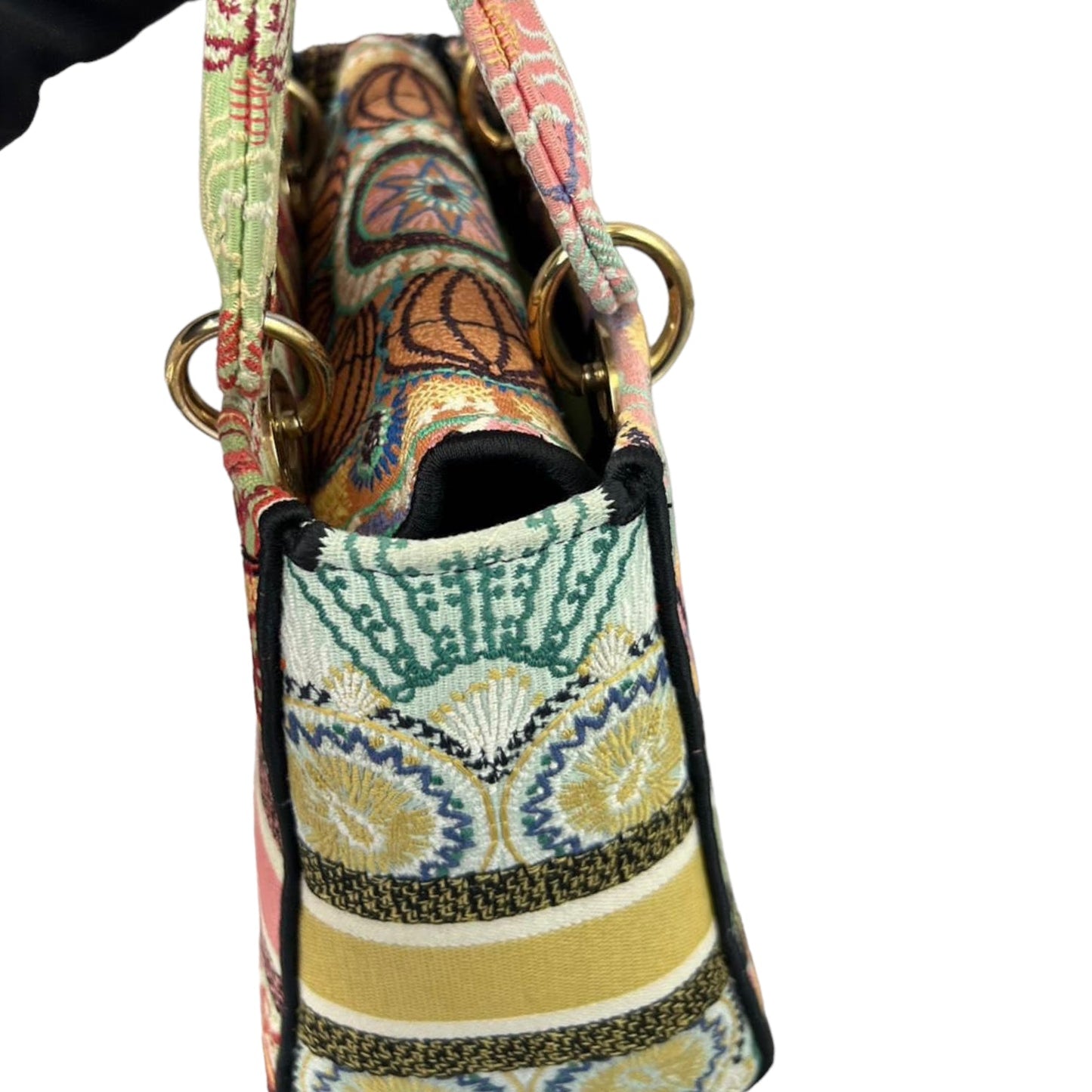 Medium Lady D-Lite Canvas Multicolour GHW