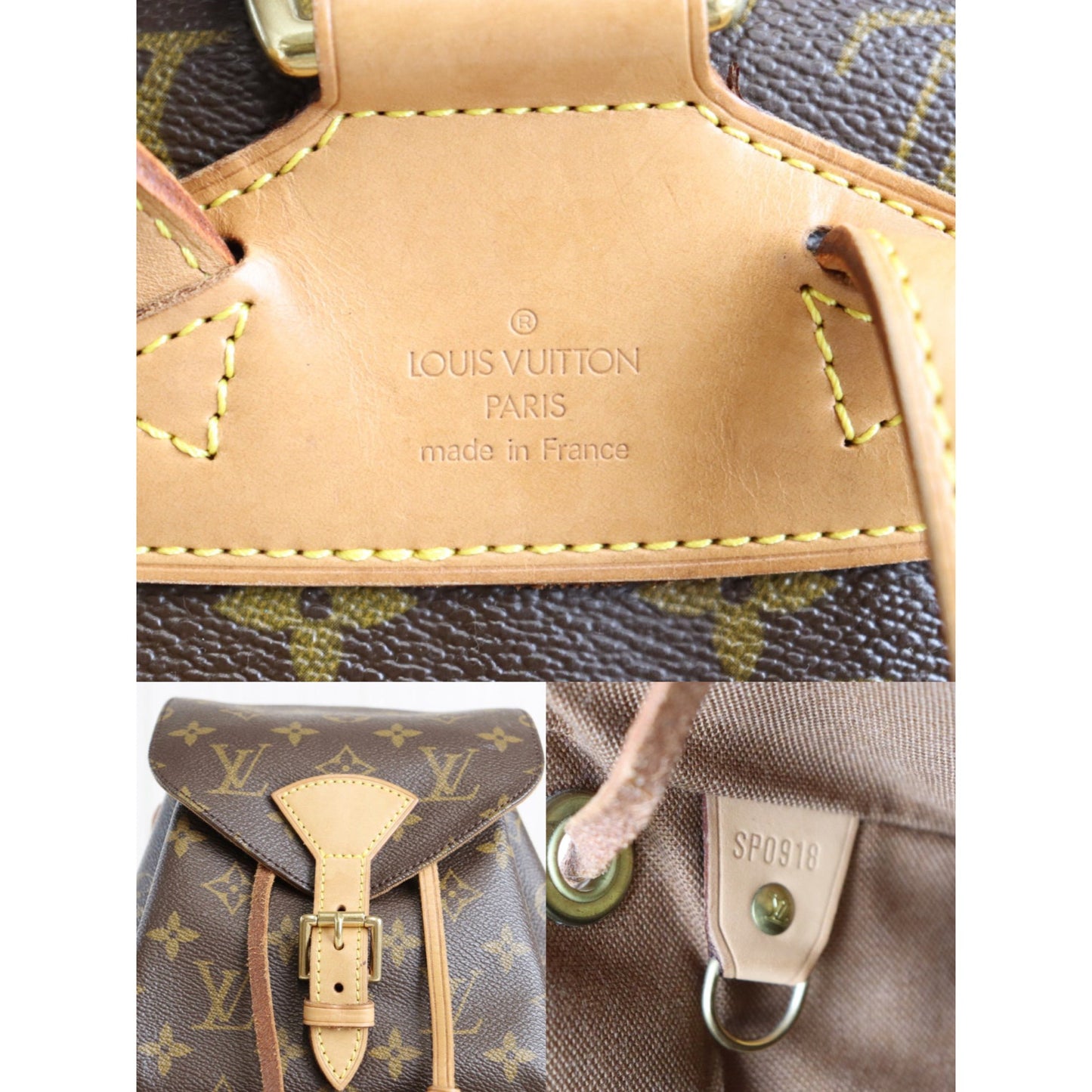 Rank A | LV Monogram Montsouris MM Backpack|072804