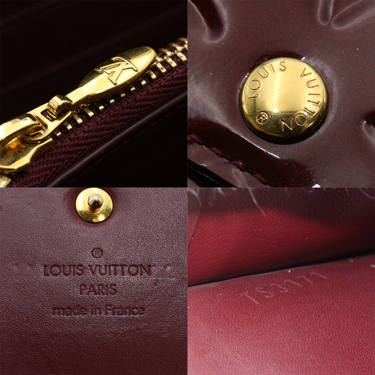 Louis-Vuitton Sarah Wallet Purple Vernis