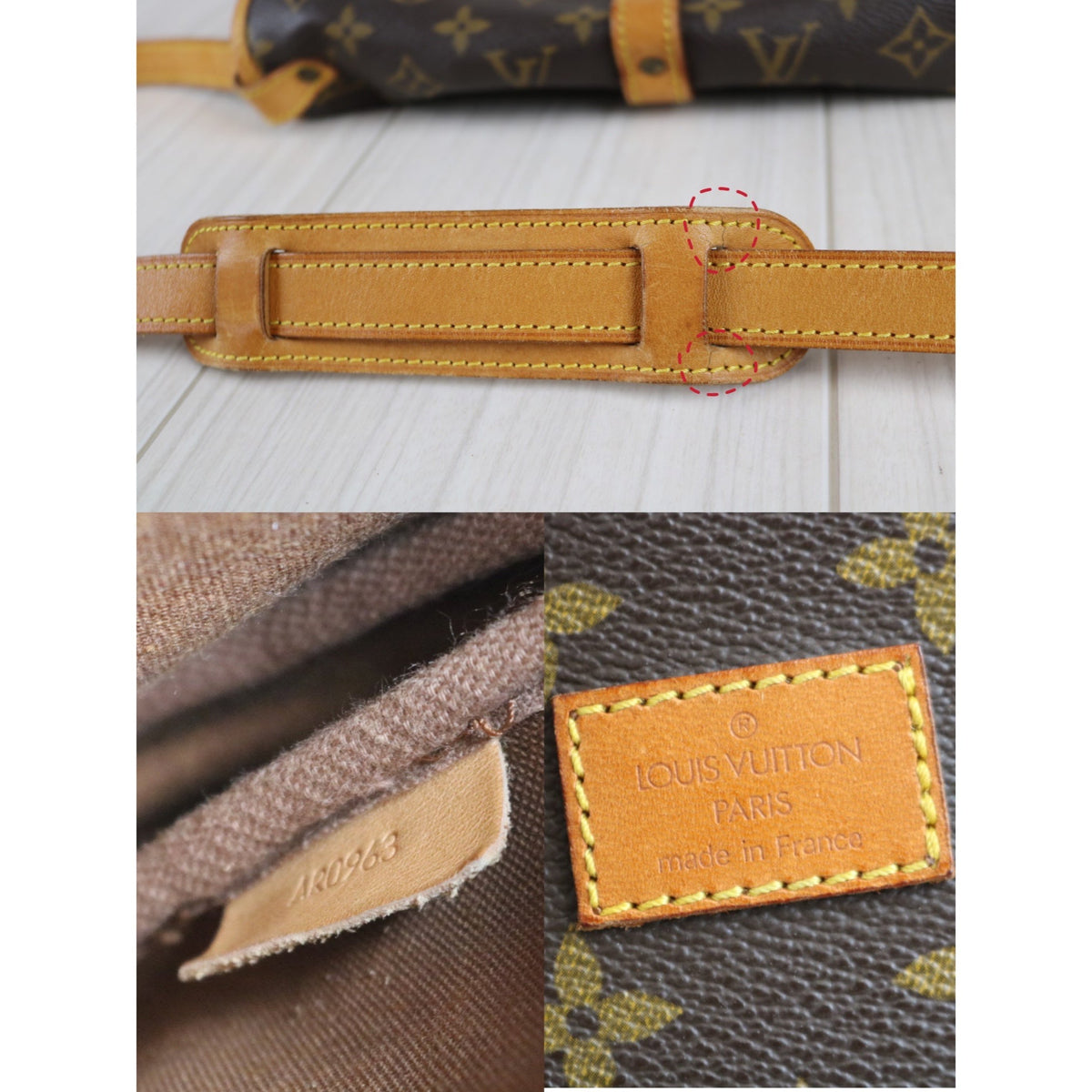 Rank AB | LV Monogram Saumur MM Shoulder Bag|030410