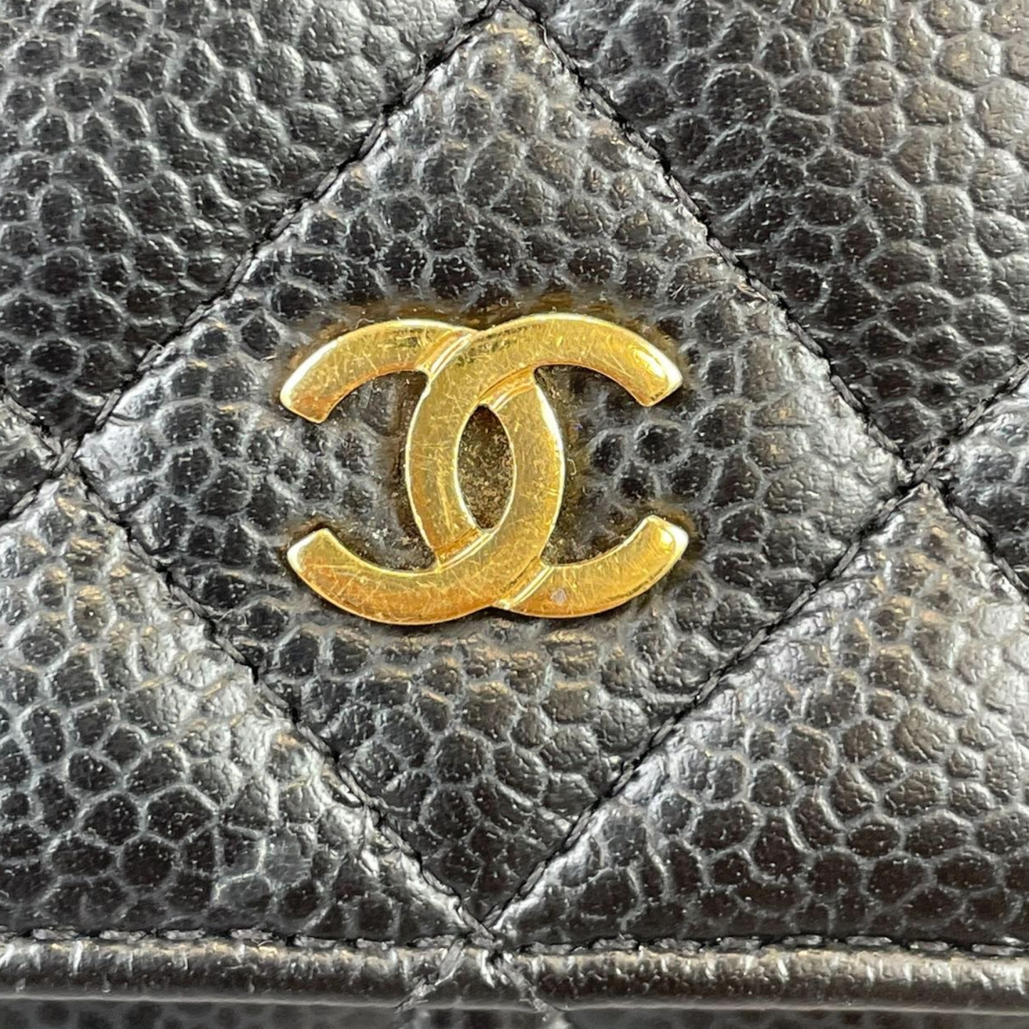 WOC Quilted Caviar Black GHW