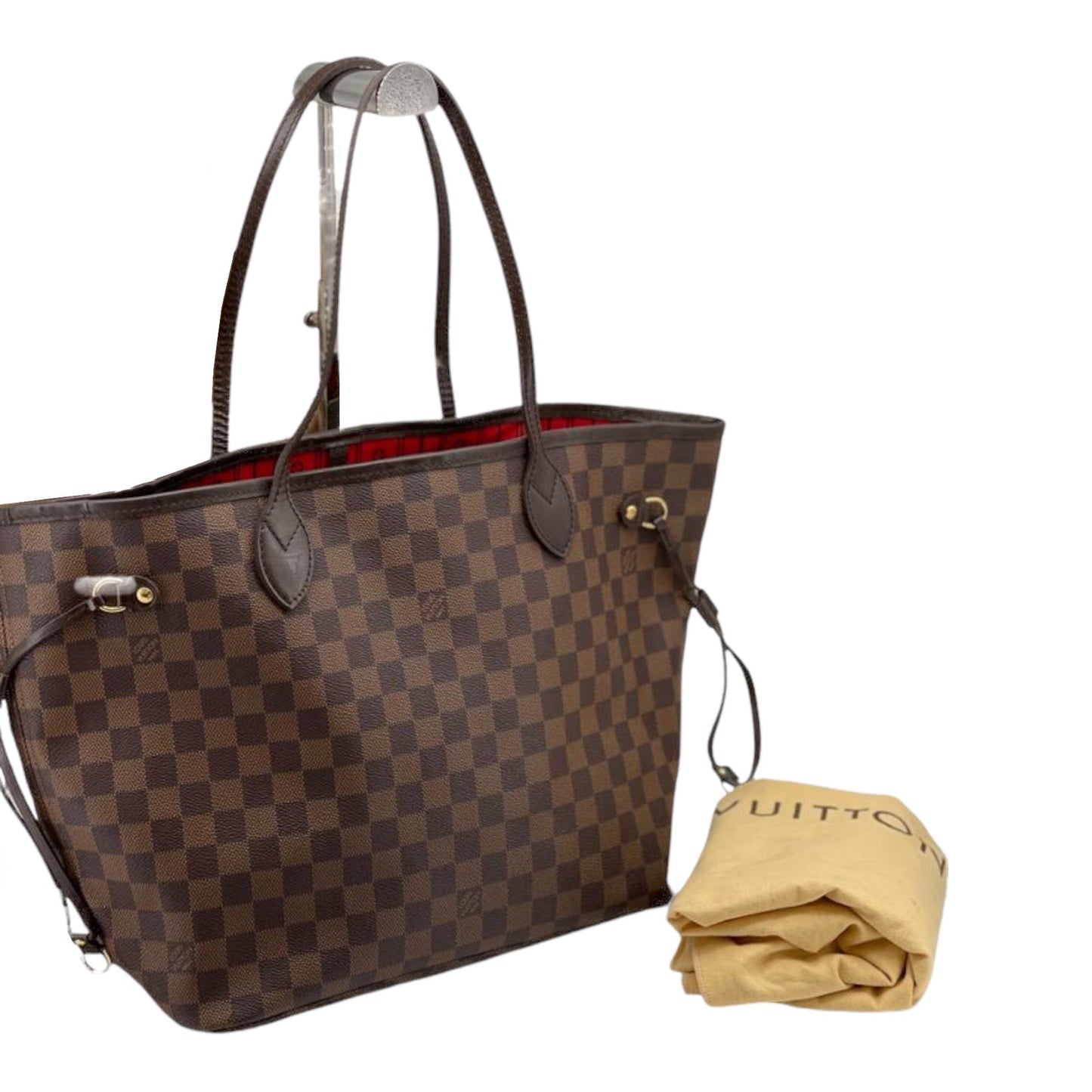 Louis-Vuitton Neverfull MM Ebene Damier GHW