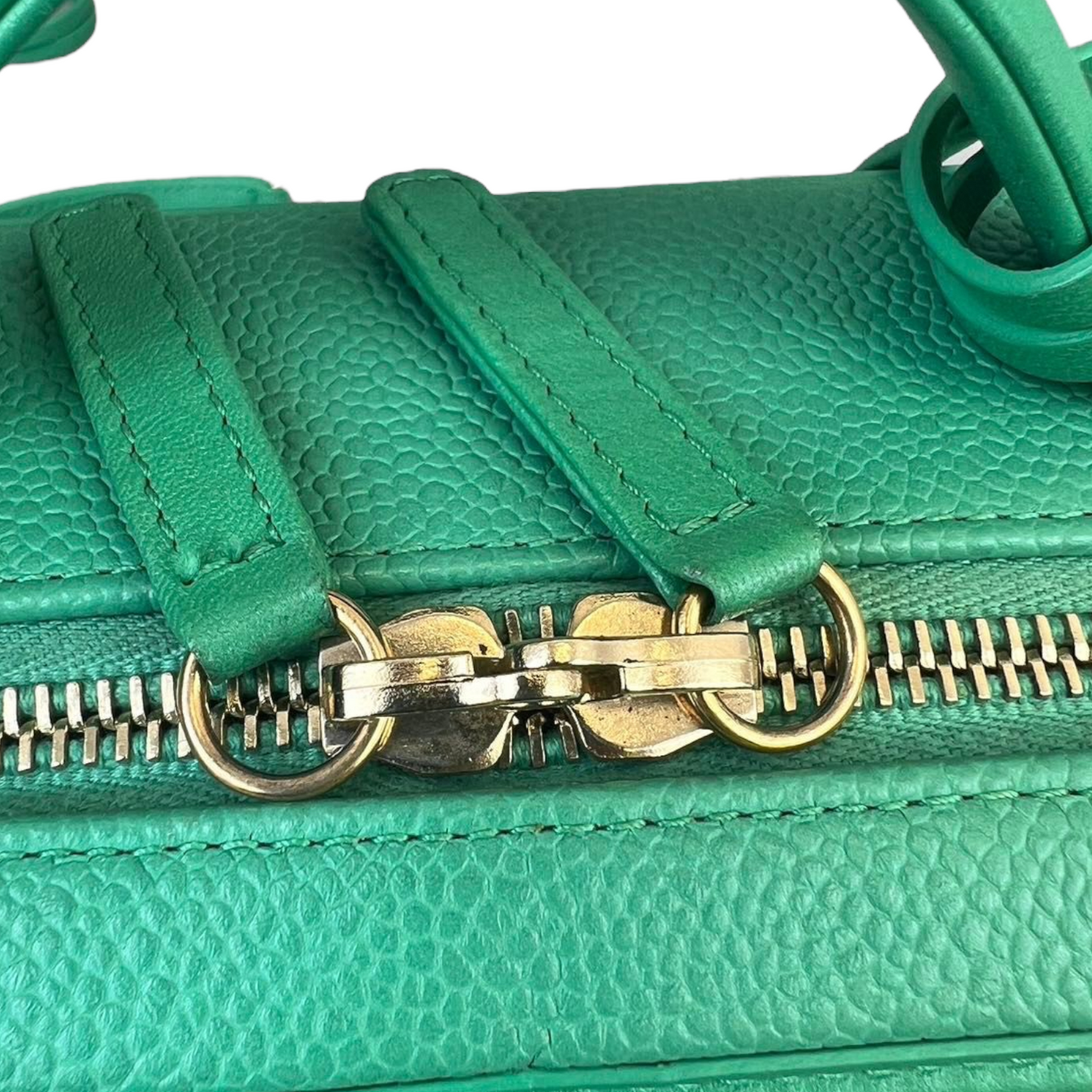 Medium CC Filigree Caviar Vanity Green GHW