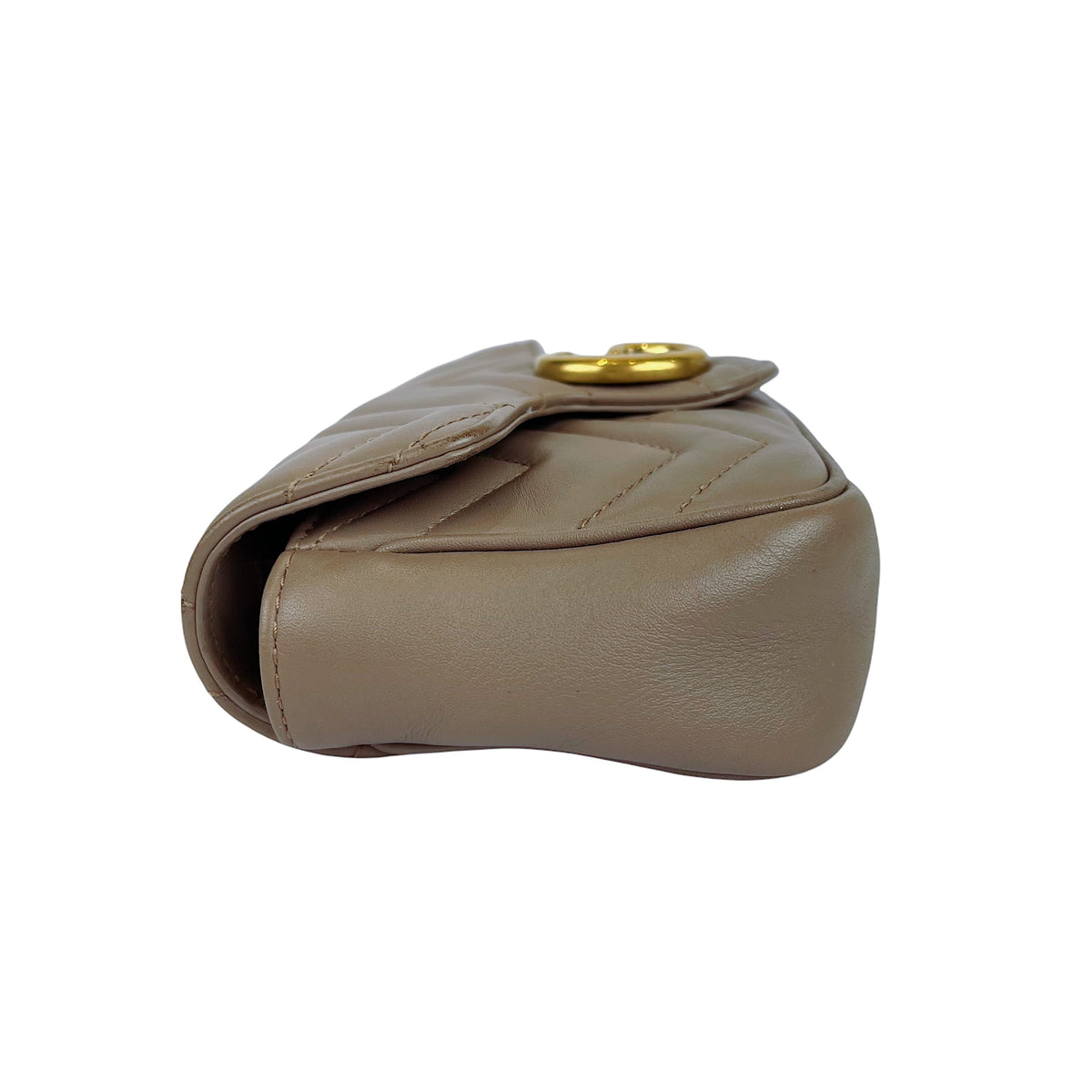 Gucci Marmont Super Mini Leather Beige GHW