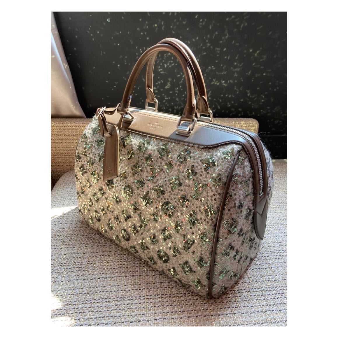Louis-Vuitton Limited Edition Sequin Monogram Sunshine Express Speedy Bag