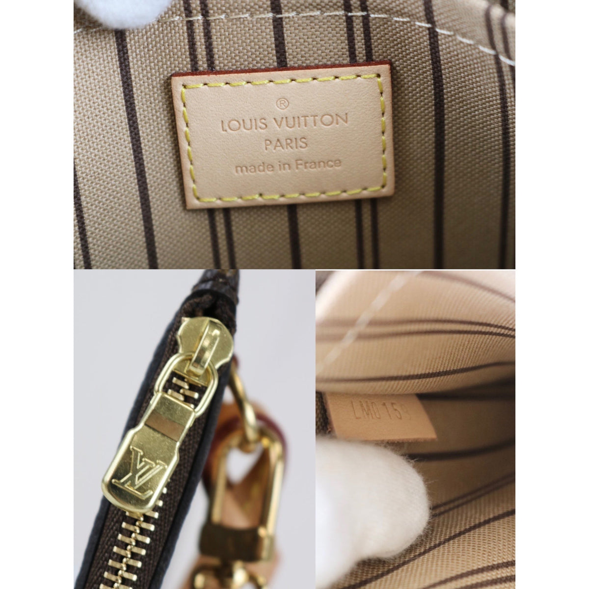 Rank S| LV Monogram Listlet Neverful Accessory Pouch|052805