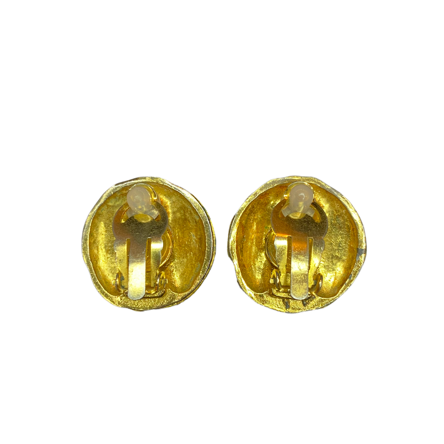 Chanel vintage clip earrings round - 1990s
