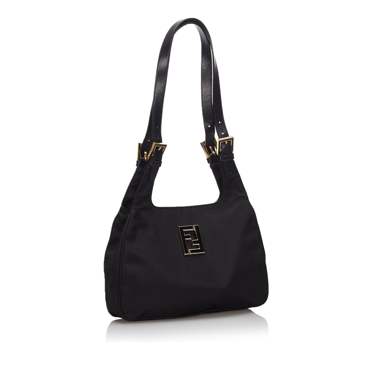 Fendi Black Nylon Fabric Shoulder Bag Italy