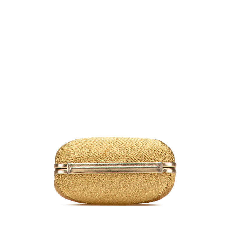 Chanel Coco Mark Glitter Canvas Shoulder Bag