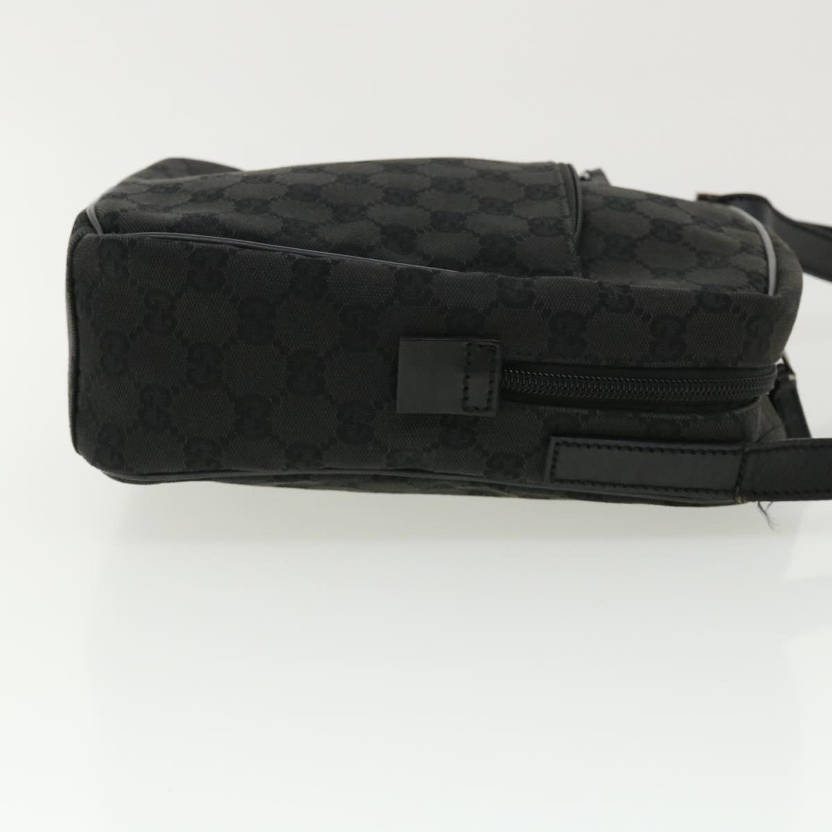 GUCCI GG Canvas Shoulder Bag Canvas Black 03136 ki2642