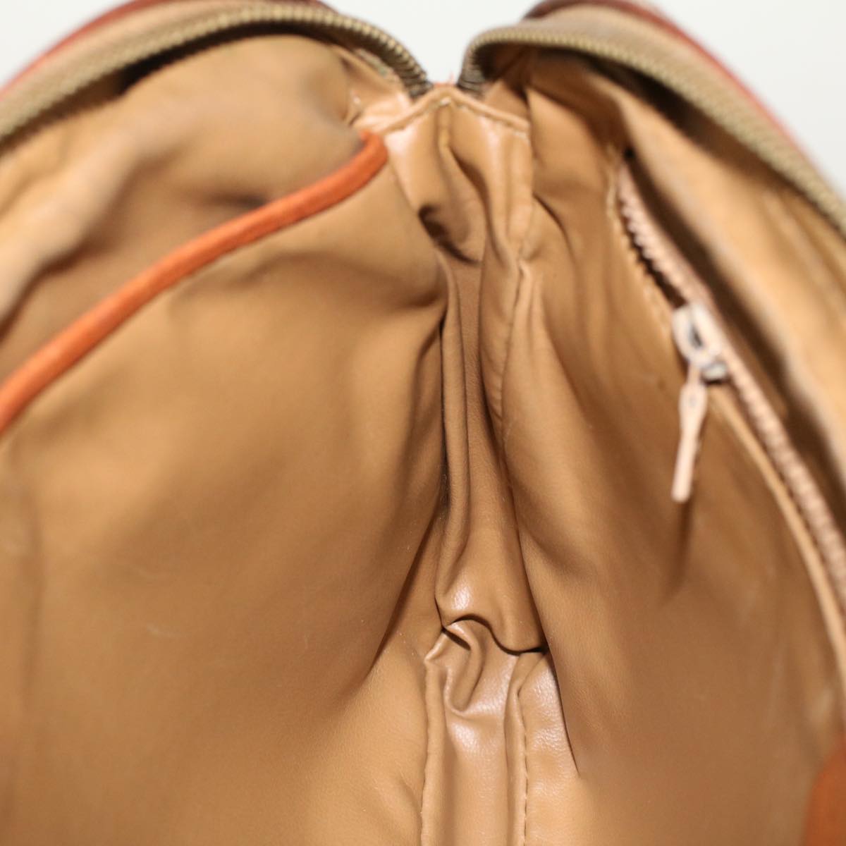 Celine Macadam Canvas Clutch Bag PVC Leather Brown ki3150