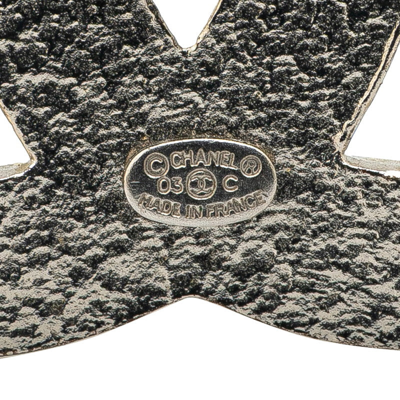 Chanel Metal Coco Mark Pearl Brooch 03C