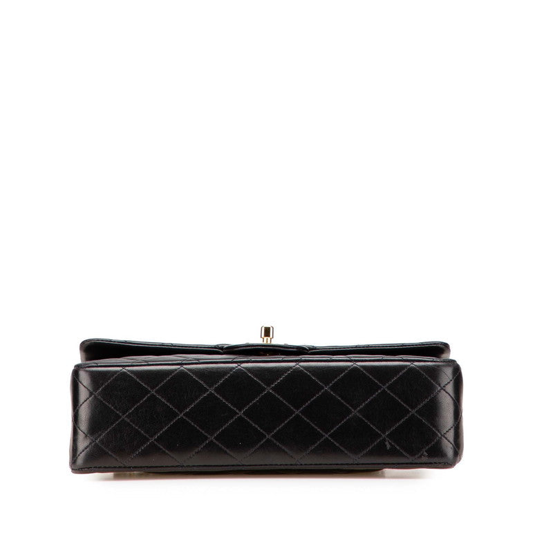 Chanel Matelasse Coco Mark W Flap Lambskin Shoulder Bag