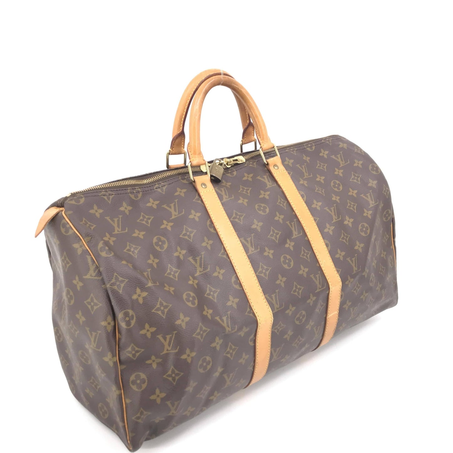 Louis Vuitton Monogram Keepall 50 Bag Brown ALC3214