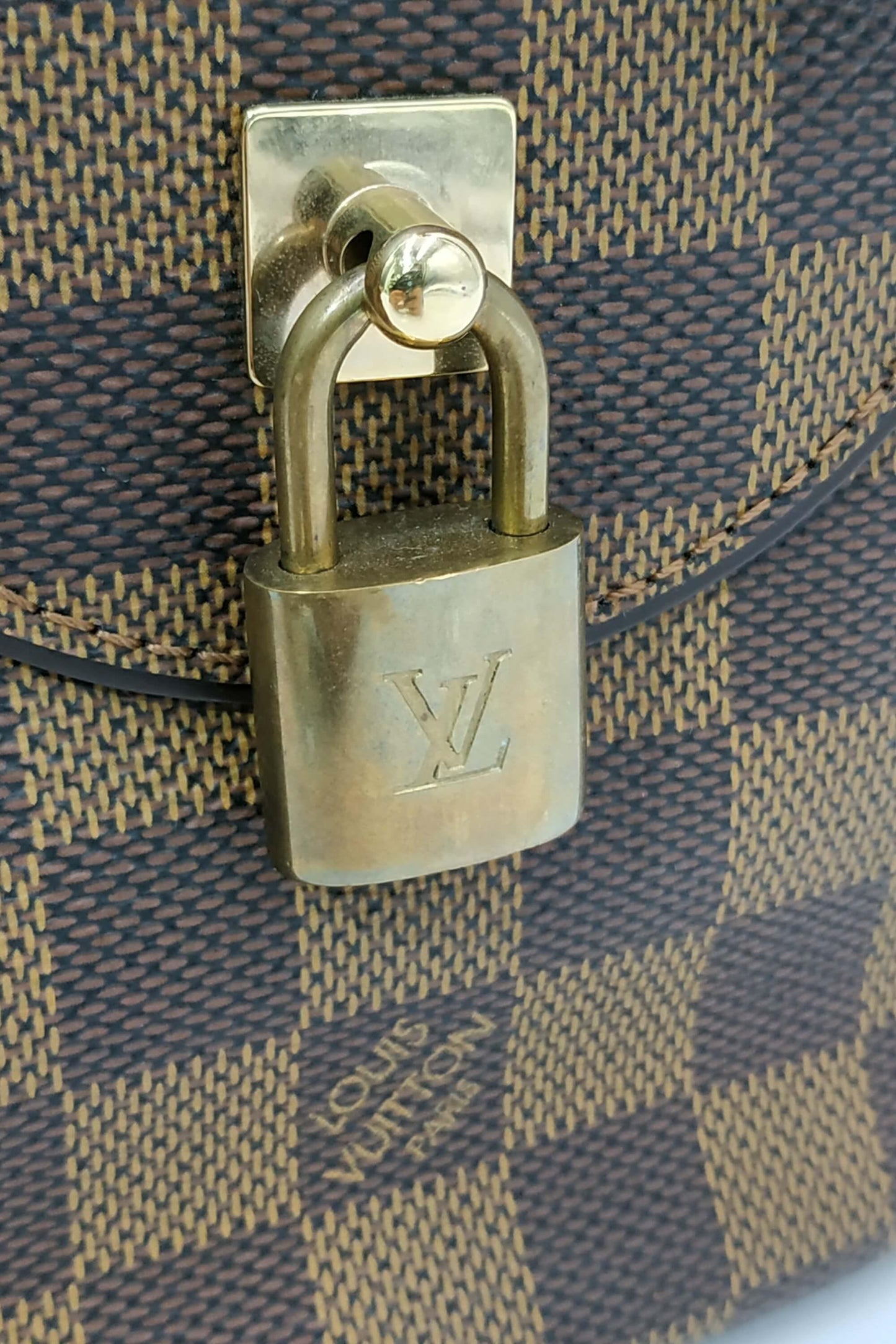 Damier Ebene Duomo Handle Bag