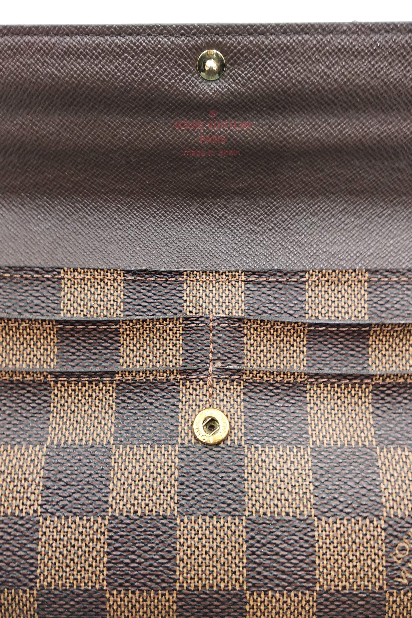 Damier Ebene Sarah Wallet Brown