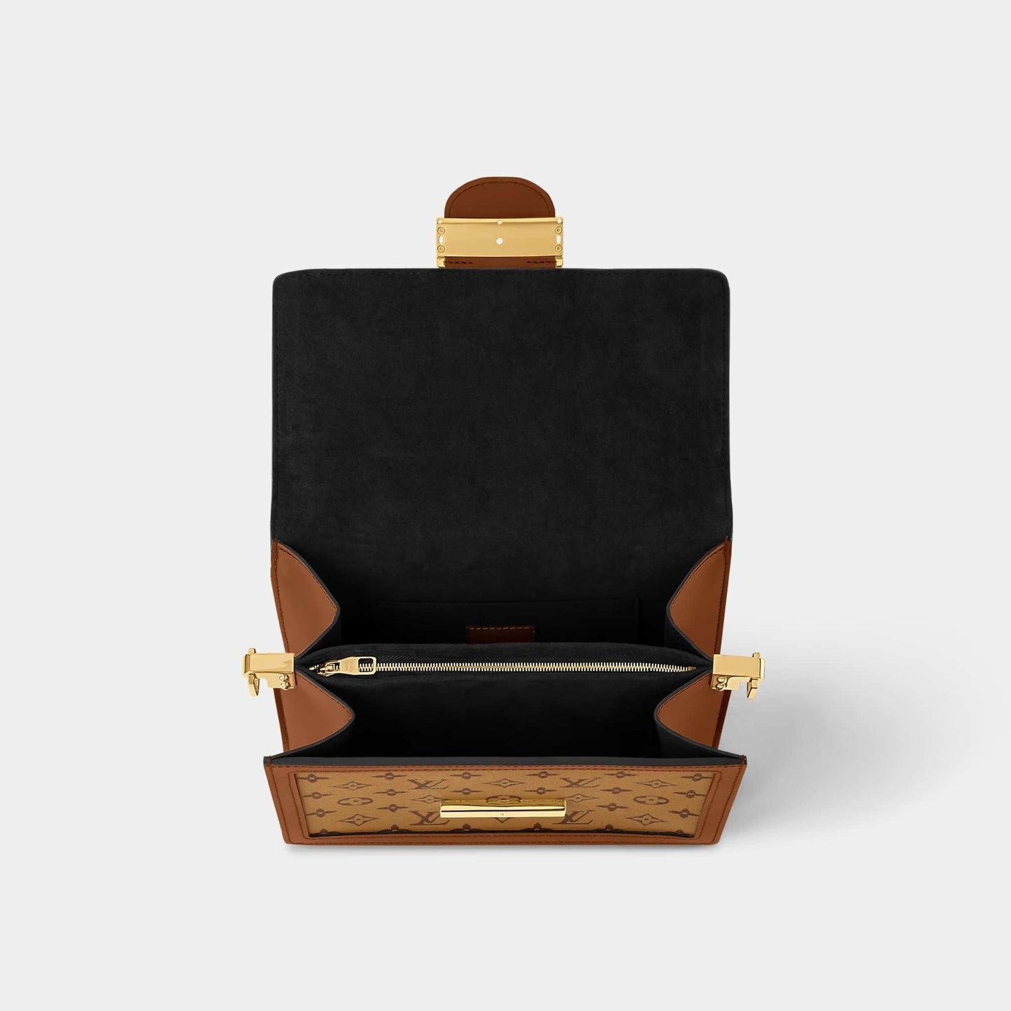 Dauphine MM Bag Monogram and Monogram Reverse Coated Canvas