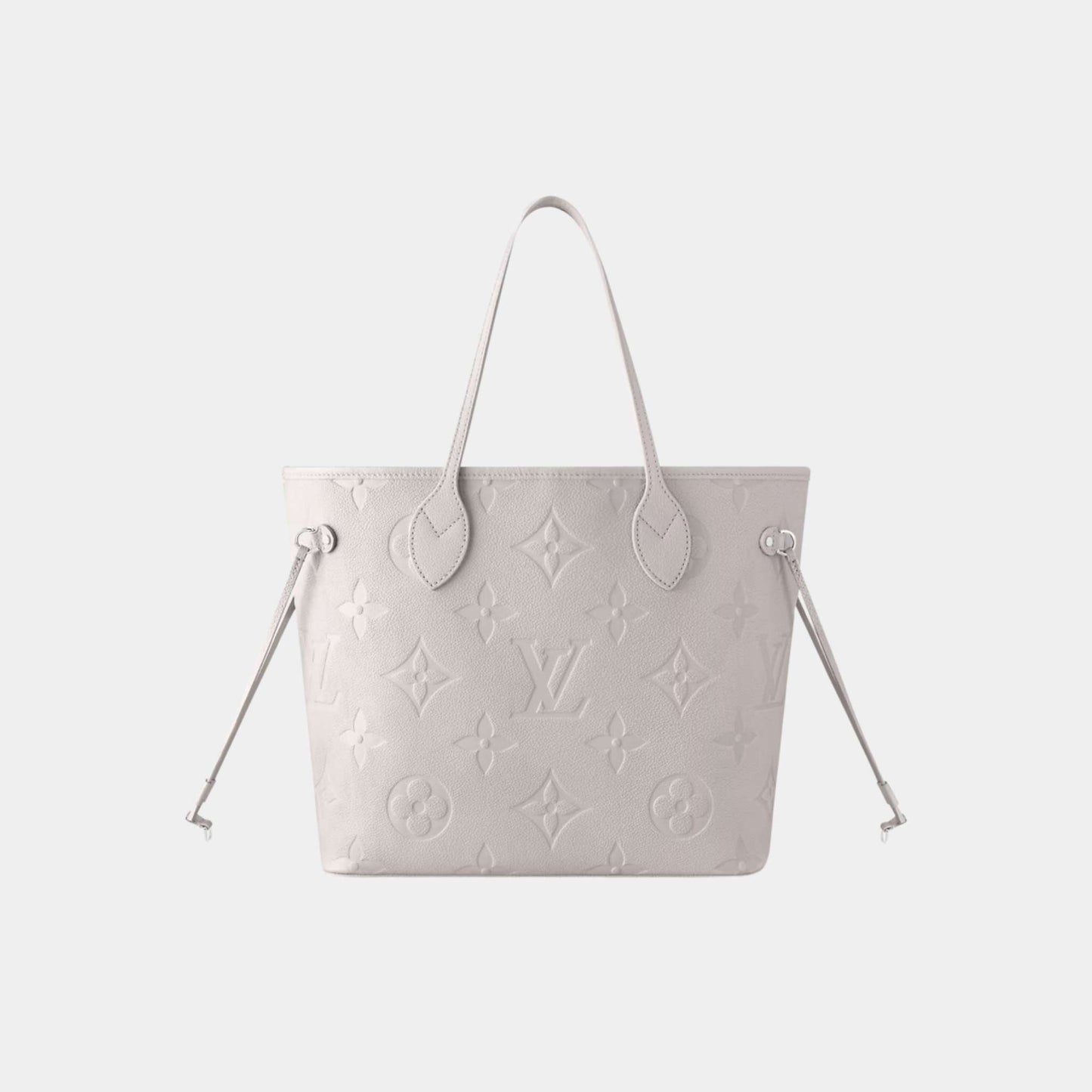 Louis Vuitton Neverfull MM Tote Bag Monogram Empreinte, Brume, Front
