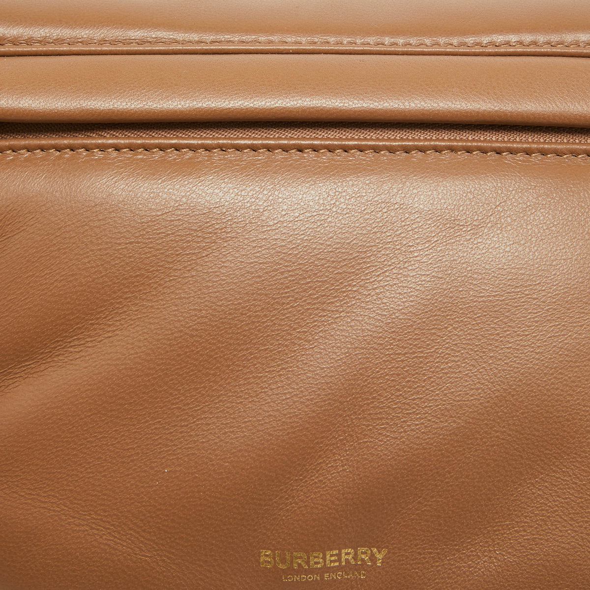 BURBERRY Brown Leather Small Olympia Shoulder Bag