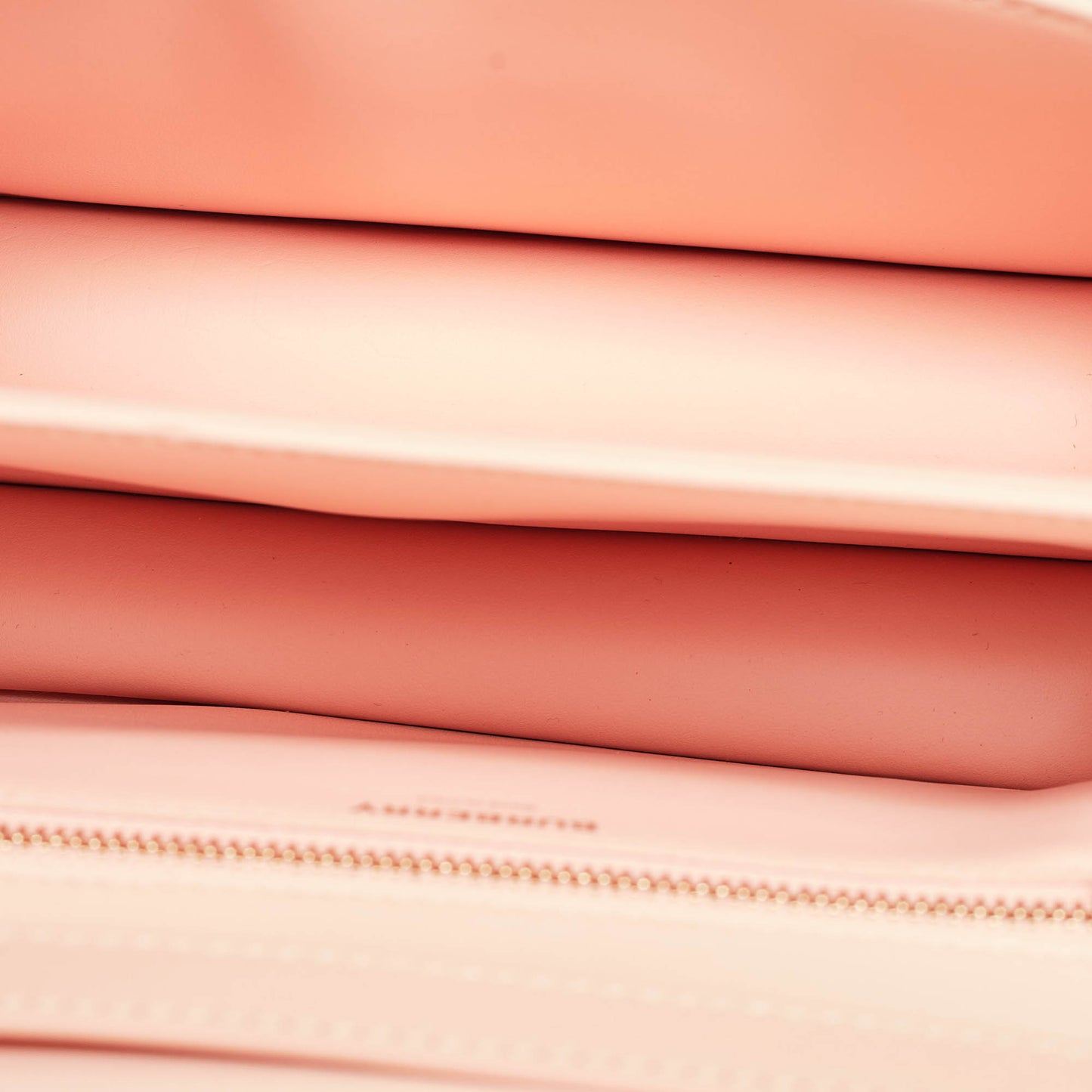 BURBERRY Peach Pink Leather Small TB Shoulder Bag