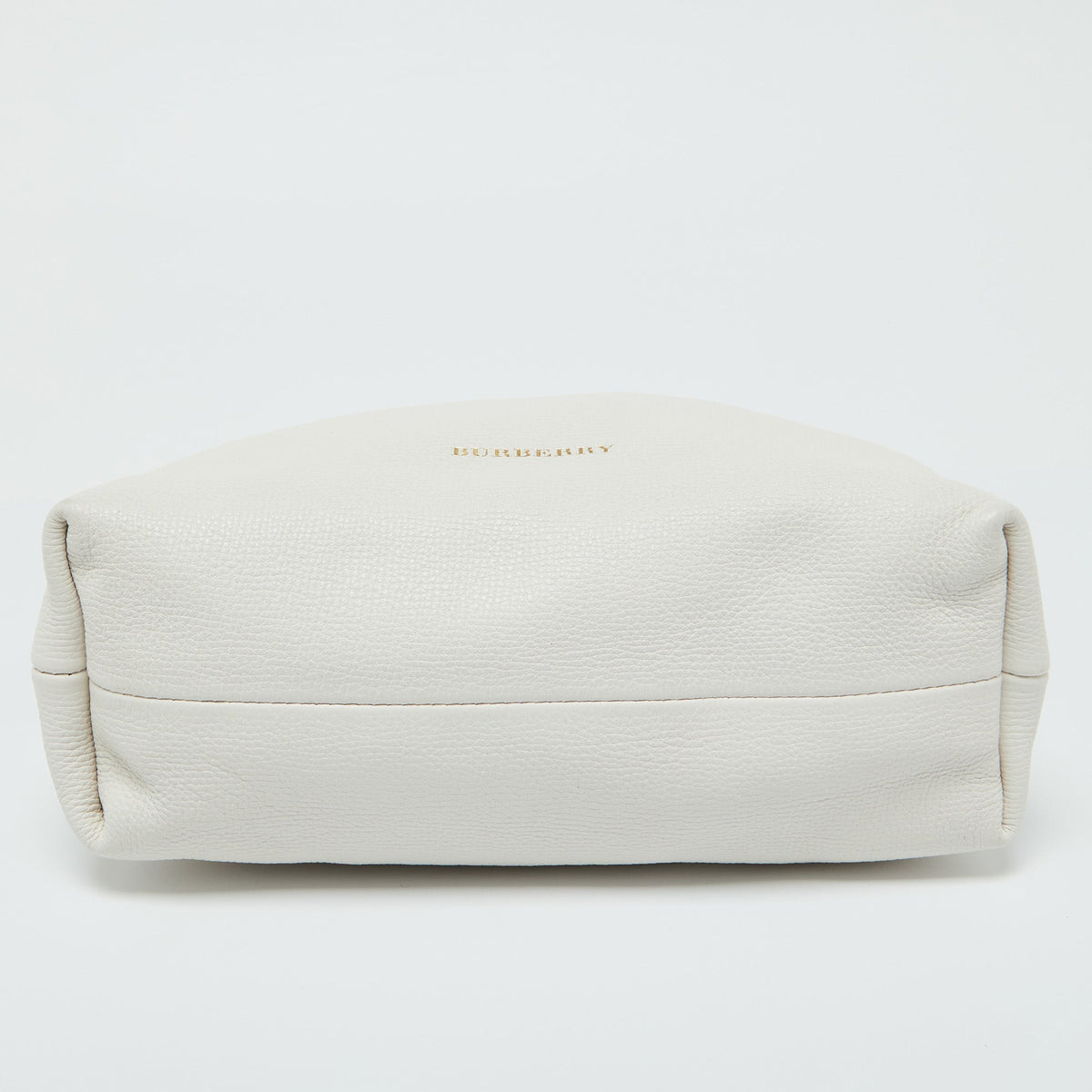 BURBERRY Off White/Beige House Check Canvas and Leather Little Crush Crossbody Bag
