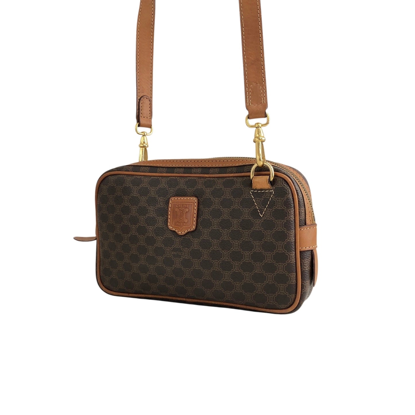 CELINE Shoulder bag Brown Vintage f2gsiu