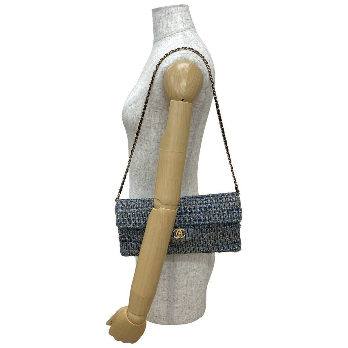 Chanel Coco Mark Tweed Shoulder Bag