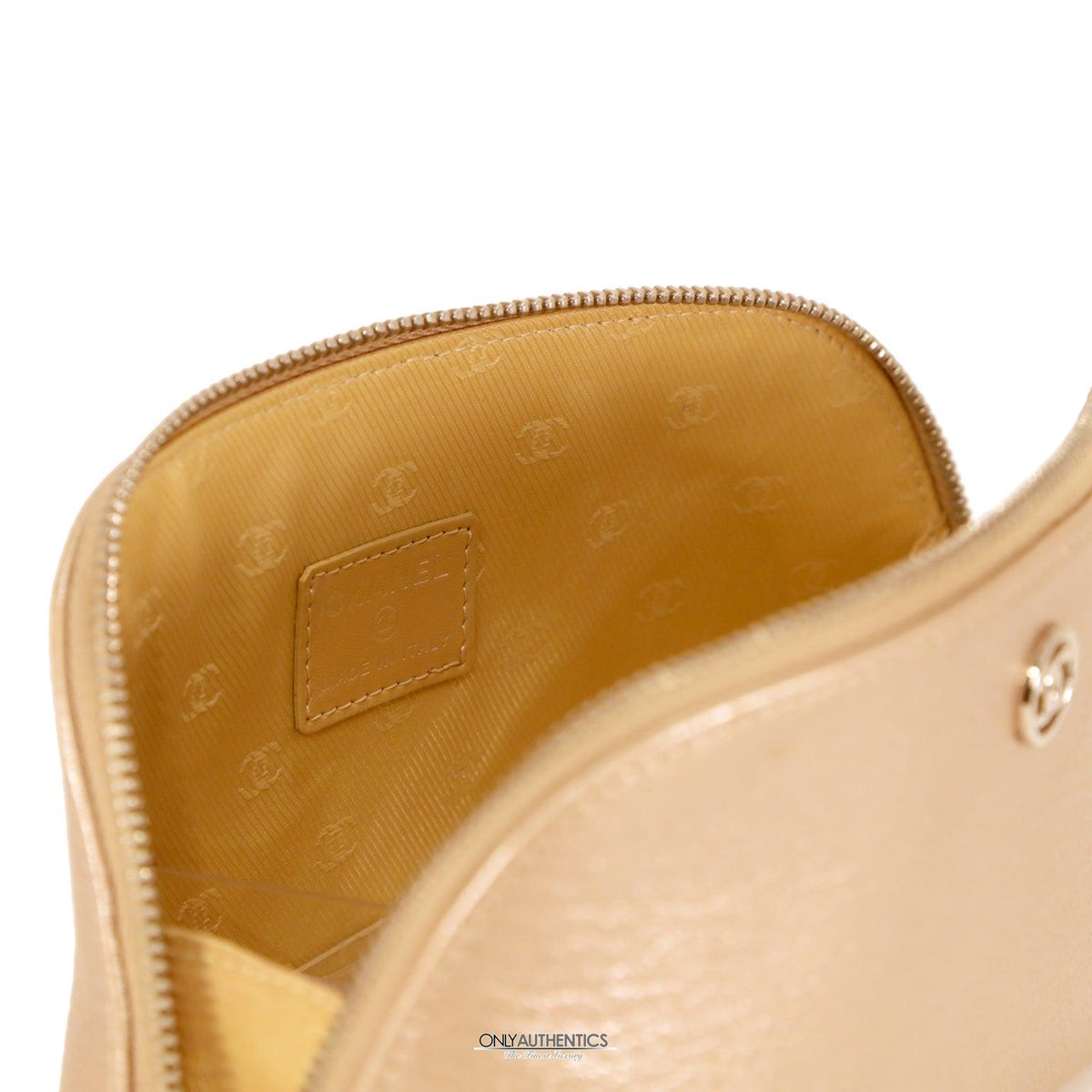 Chanel Rose Gold Leather Pouch