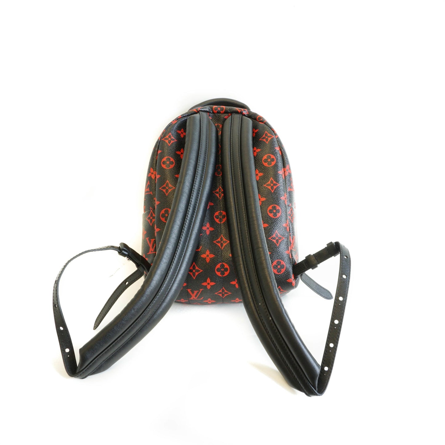 Louis-Vuitton Palm Springs Backpack PM in infrarouge monogram leather