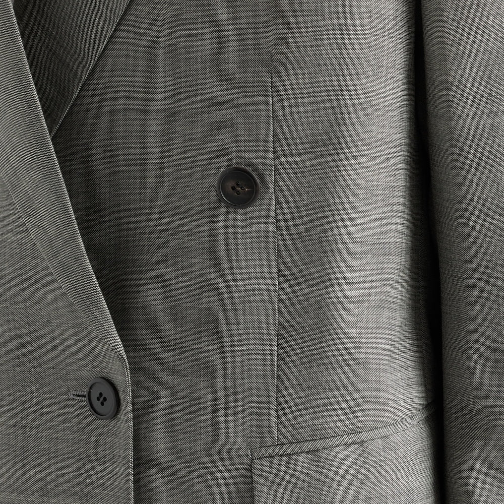 Double-breasted grisaille jacket