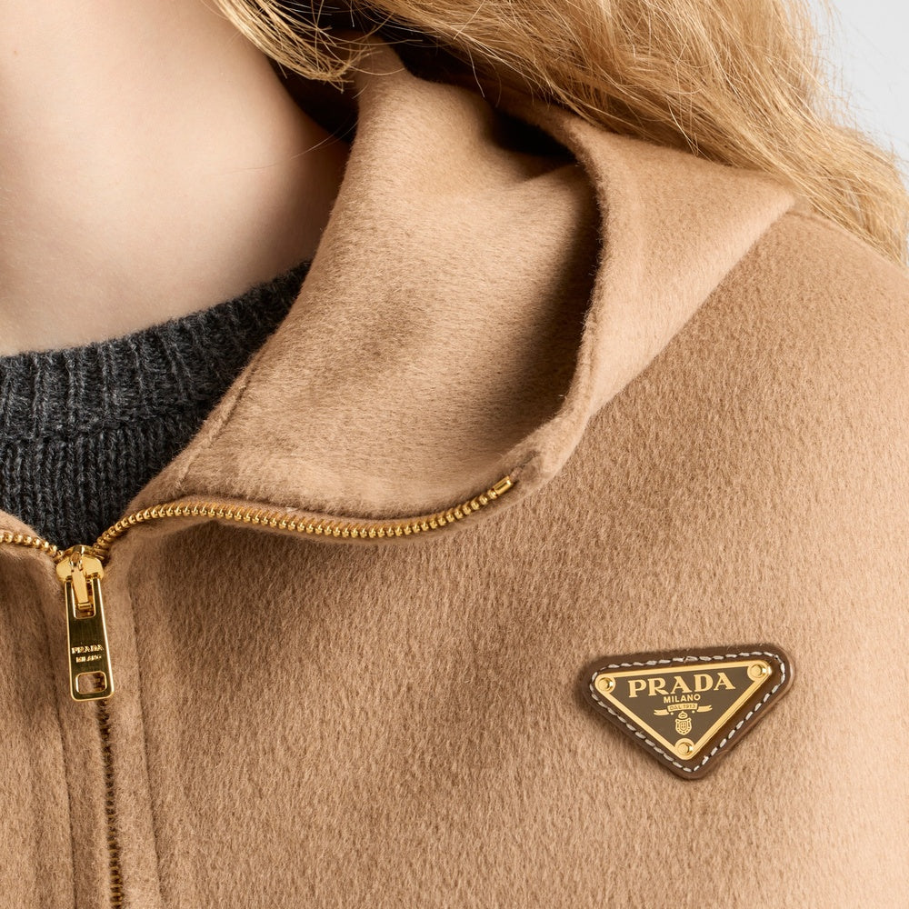 Lightweight cashgora blouson jacket