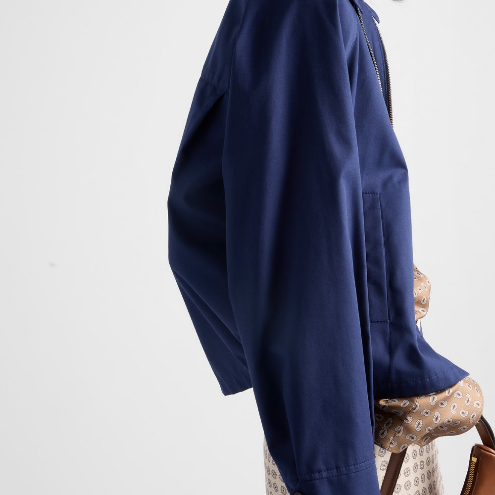 Poplin blouson jacket